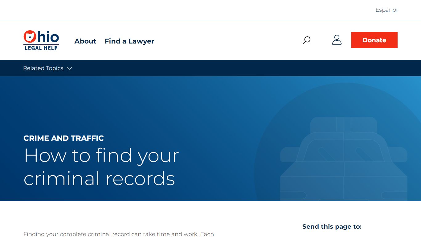 How to find your criminal records | Ohio Legal Help